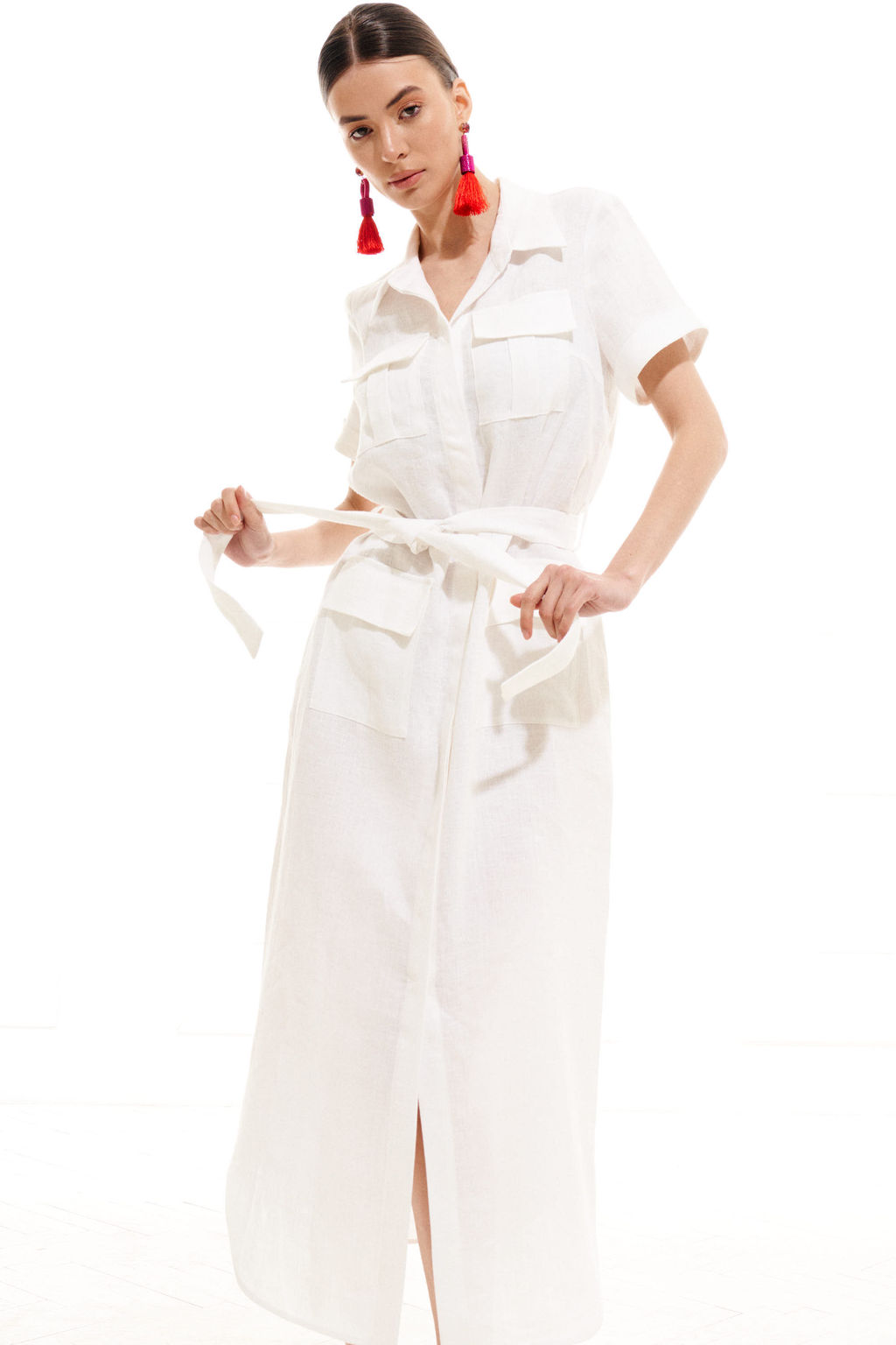 Платье 1996.1 (Лен - 100%) - Elletto фото 16