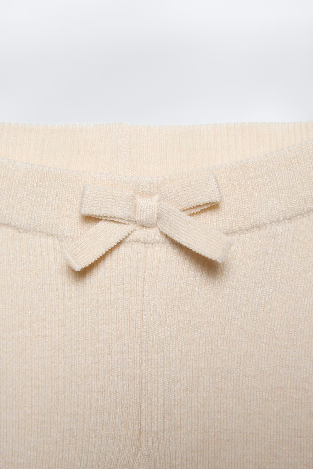 KNIT BOW LEGGINGS - Zara фото 3