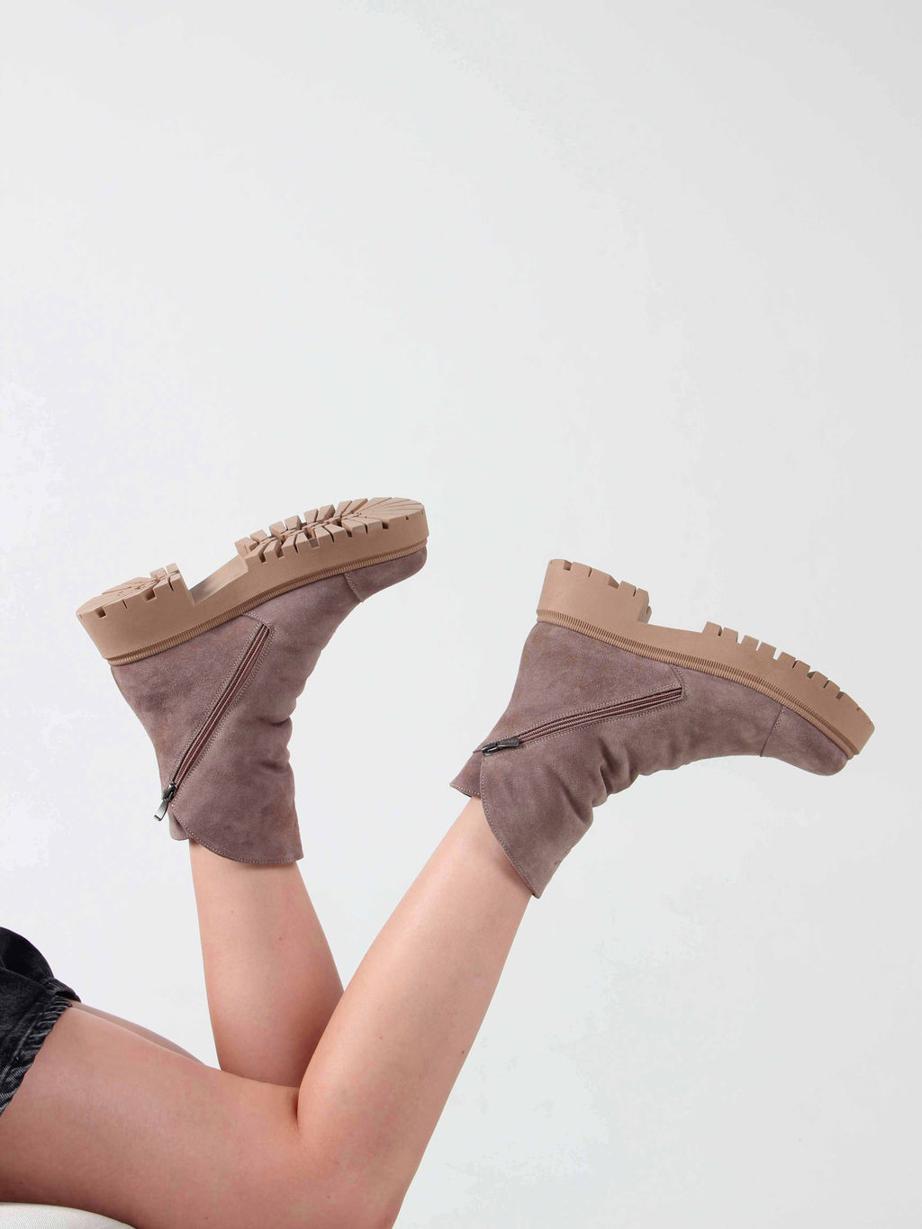 Ботинки 233.2094br. капучино/Байка