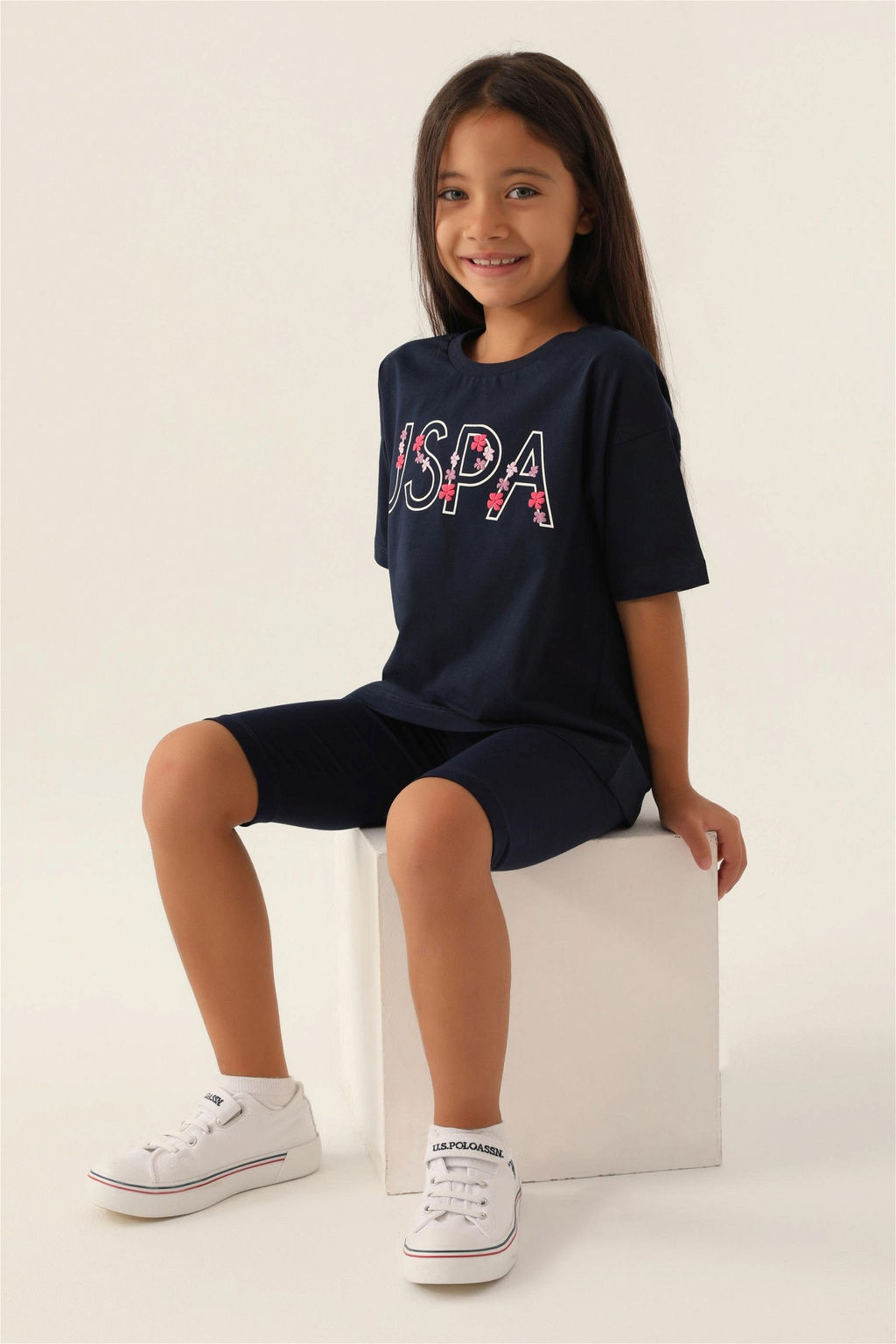 Кремовый пижамный комплект для девочки - U.s. polo assn фото 3