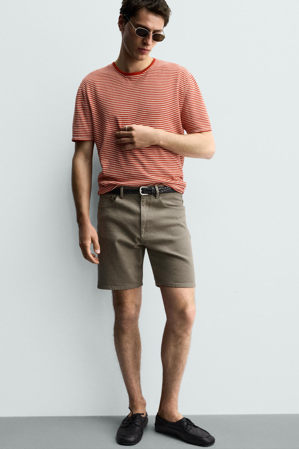BERMUDA DENIM REGULAR FIT / Verdoso
