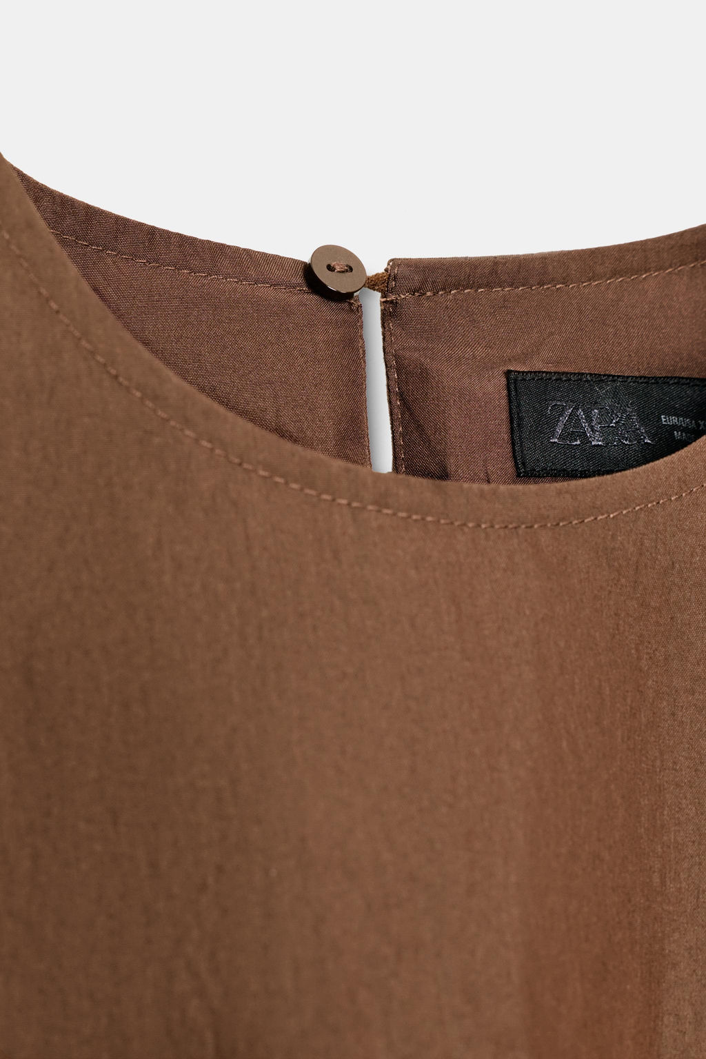 VESTIDO MINI GLOBO / Marr?n - Zara фото 8