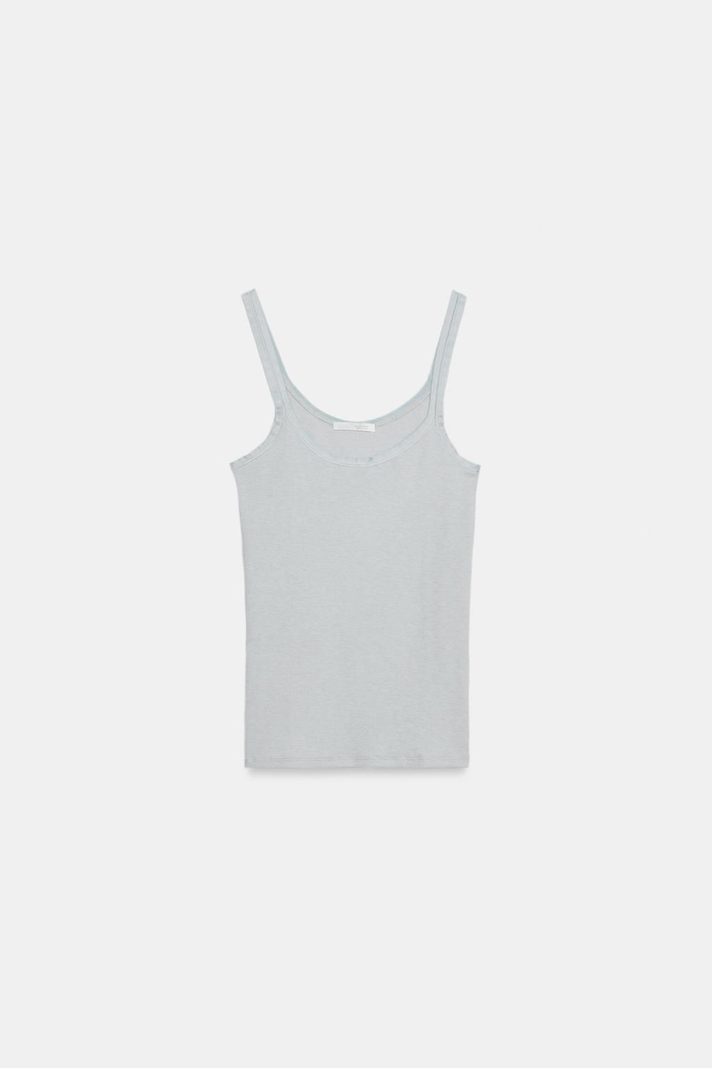 SOFT INTERLOCK TOP WITH DRAPED SIDE DETAIL - Zara фото 41