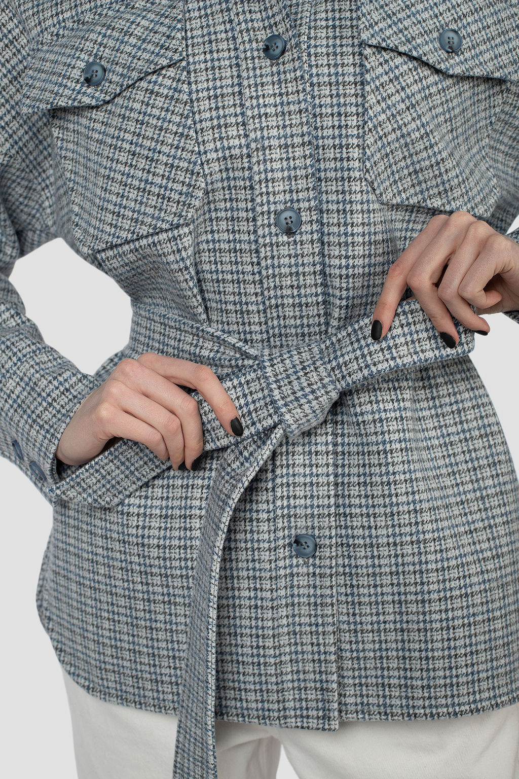 Пальто женское демисезонное (пояс) - El podio фото 6