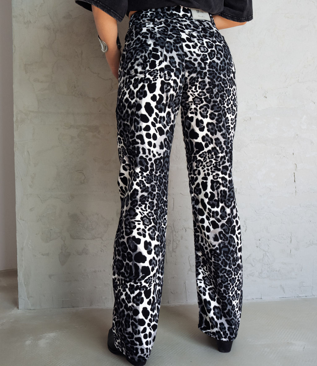 Джинсы #БШ2184, чёрный,белый - Dommod фото 3