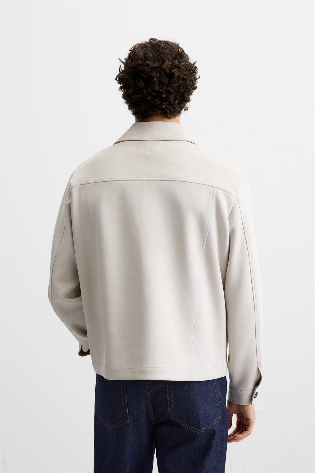 FAUX SUEDE OVERSHIRT - Zara фото 12