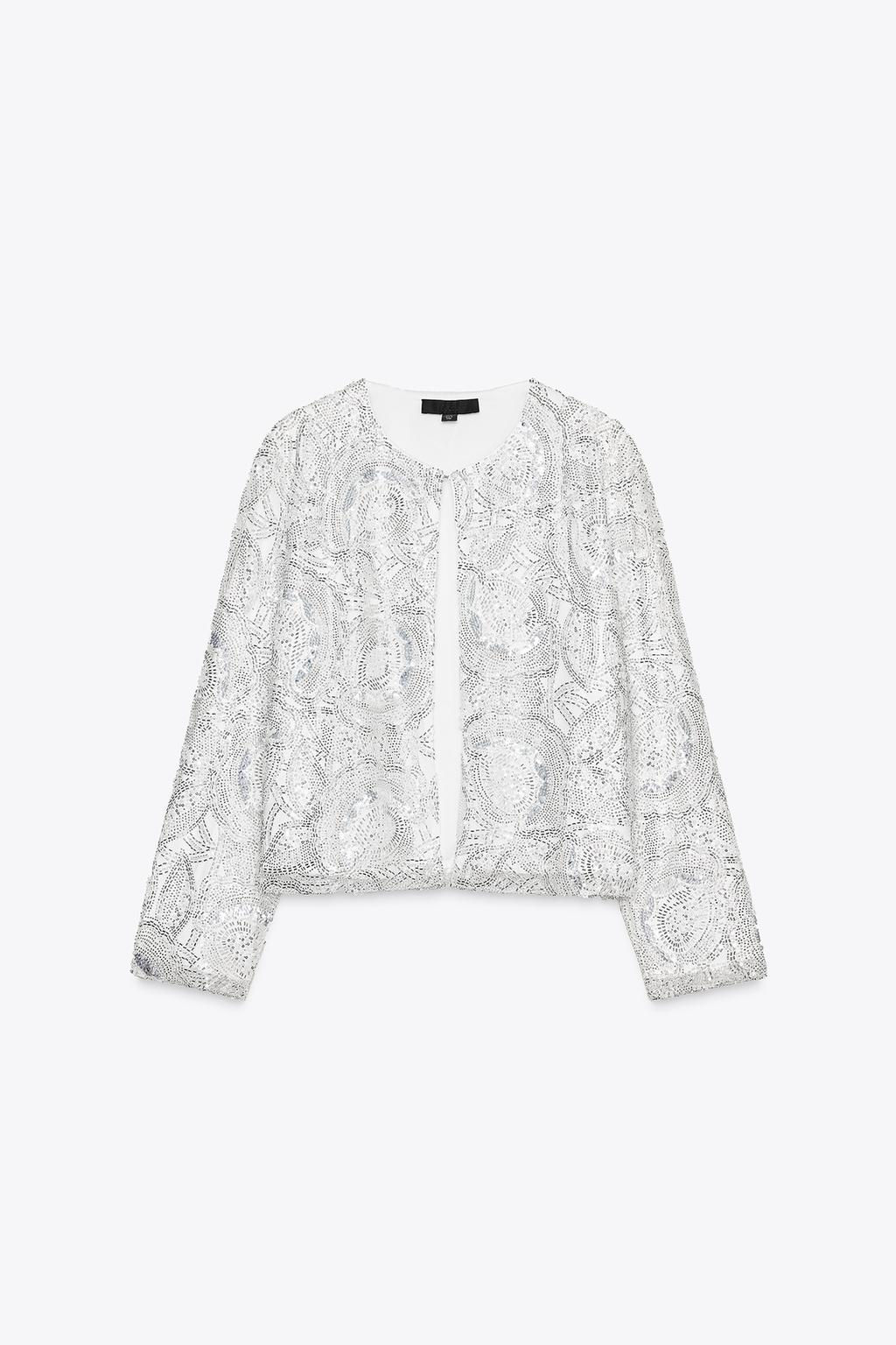 SEQUIN KNIT CARDIGAN - Zara фото 6