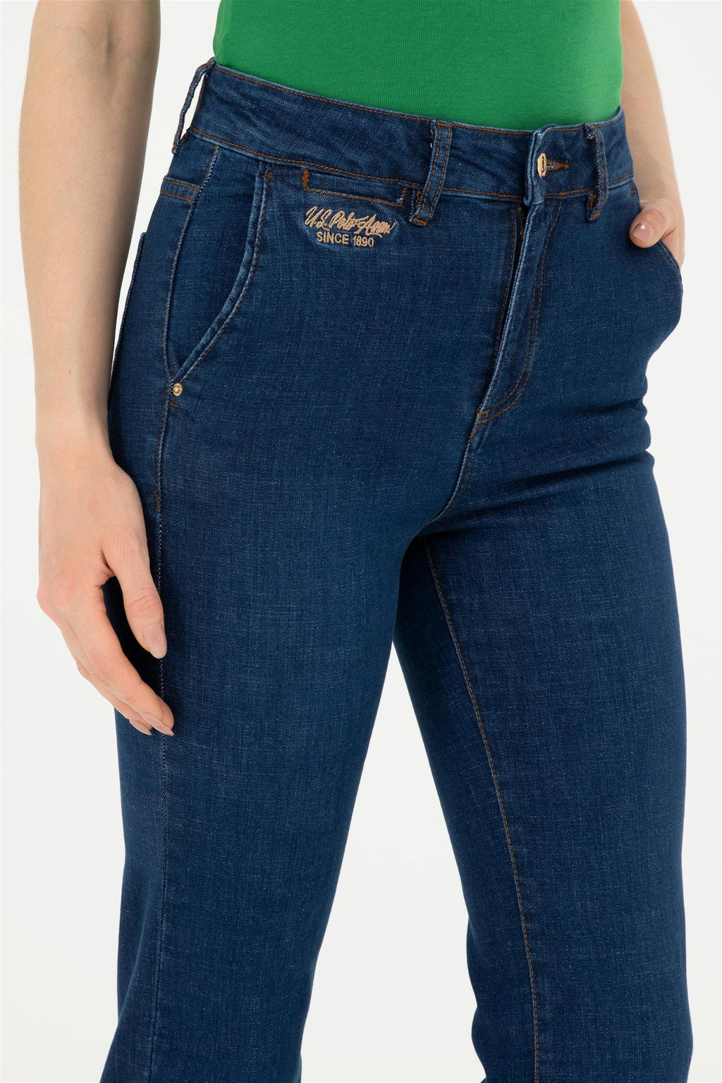 Женские синие джинсовые брюки - U.s. polo assn фото 5