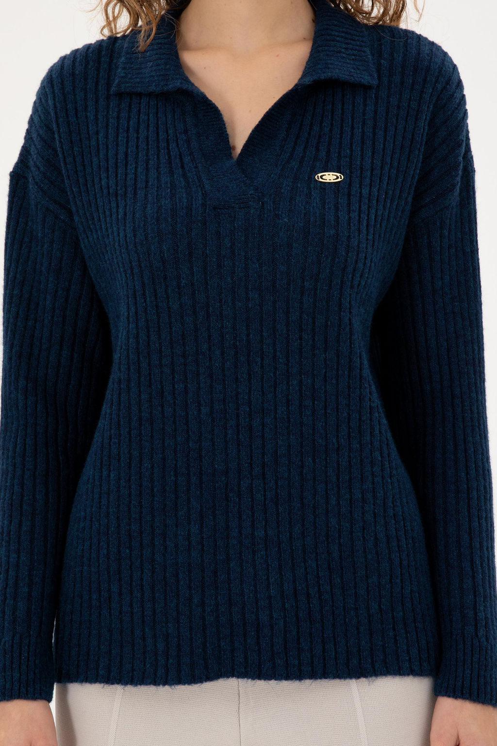 Женский темно-синий свитер Неожиданная скидка в корзине - U.s. polo assn фото 6