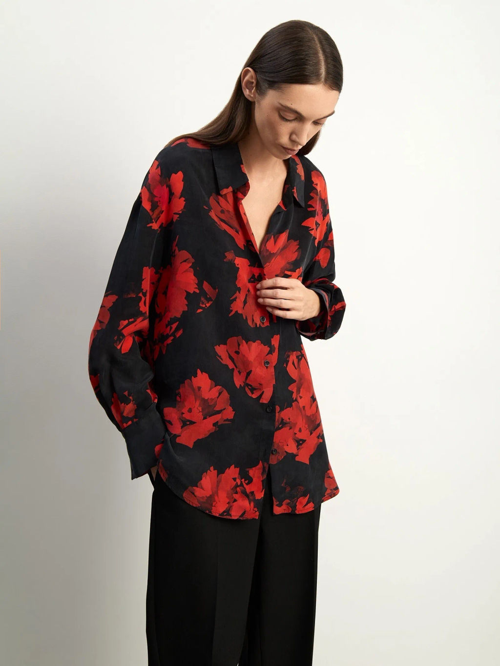 ЕМКА / Рубашка с абстрактным принтом - Emka фото 3
