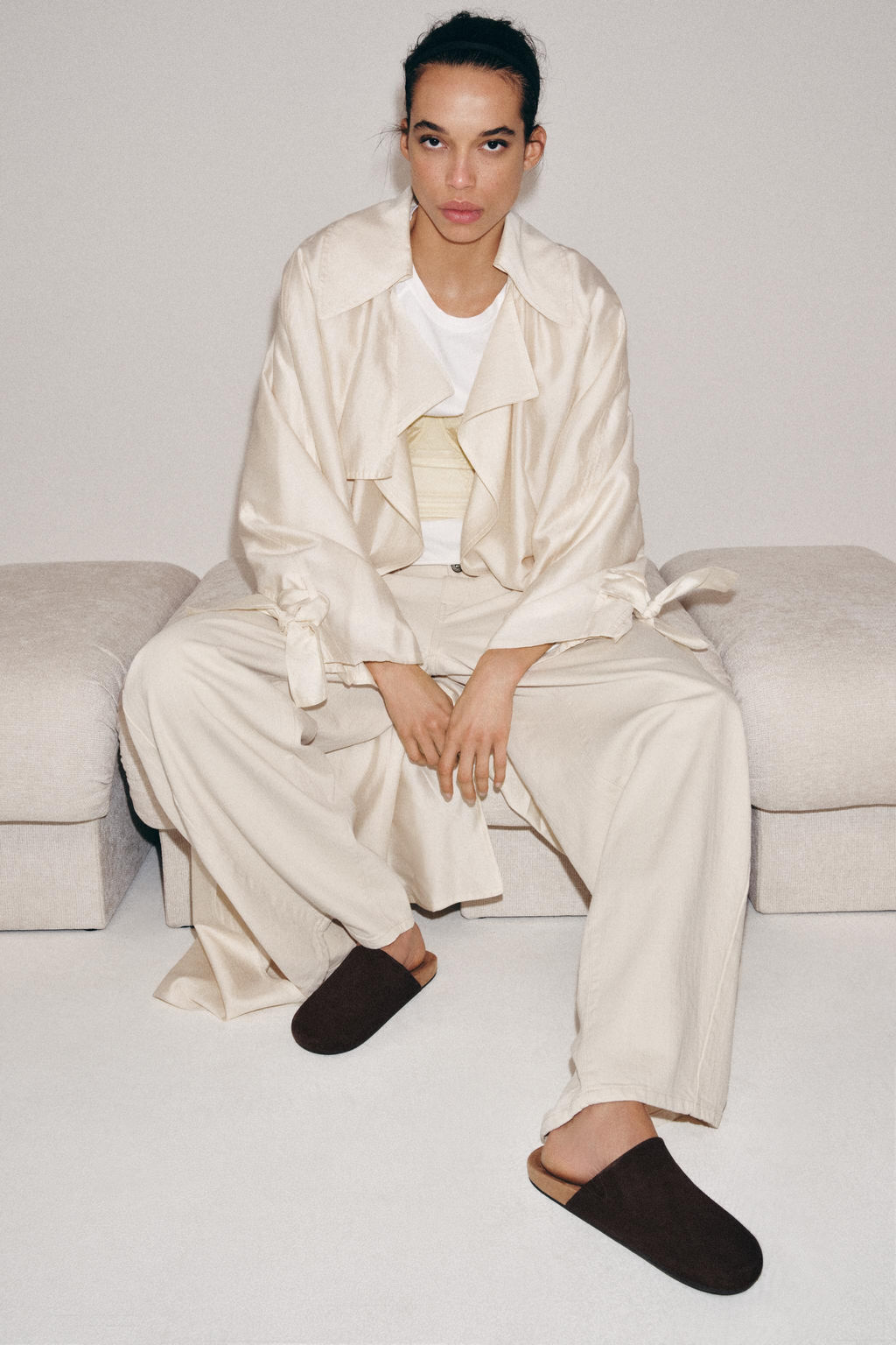 MULE PIEL PLANO / Marr?n Chocolate