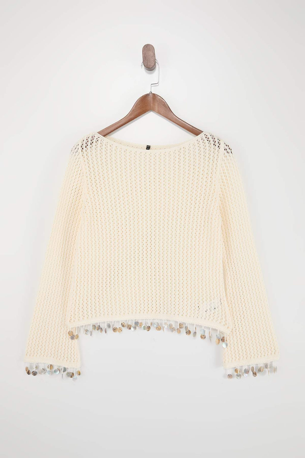 Tas Etek Ucu Tas Detayl? Kay?k Yaka Triko Kazak TWOSS26KZ00002