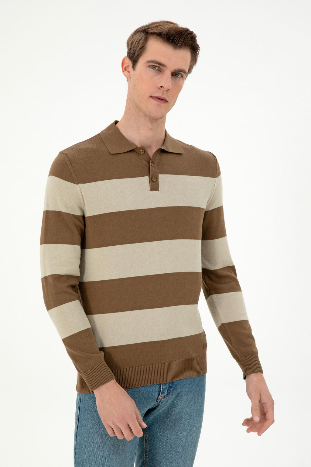 Мужской свитер цвета хаки Неожиданная скидка в корзине - U.s. polo assn фото 3