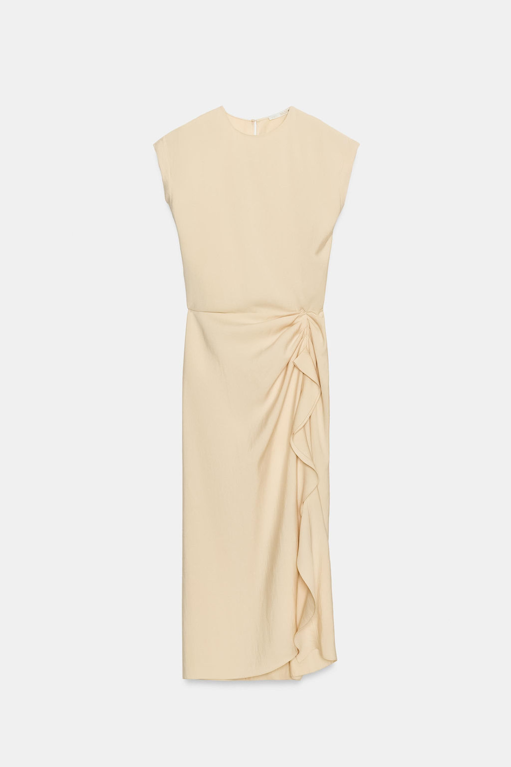 VESTIDO MIDI VOLANTES ZW COLLECTION / Crudo medio - Zara фото 7