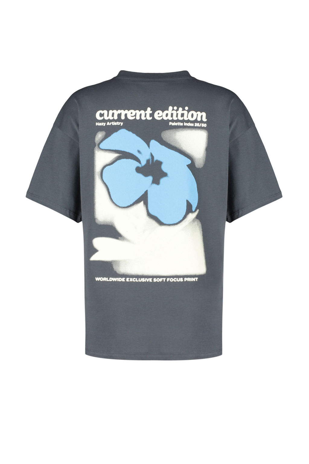 TRENDYOLMILLA Antrasit %100 Pamuk S?rt ve On Oversize/Genis Kal?p Orme T-Shirt TWOSS24TS00056 фото 8