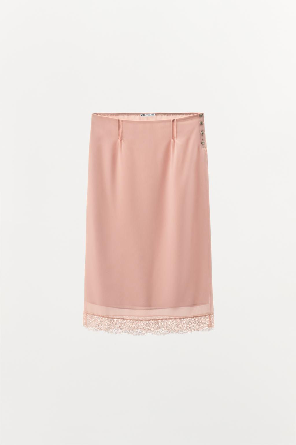 LACE MIDI SKIRT - Zara фото 5