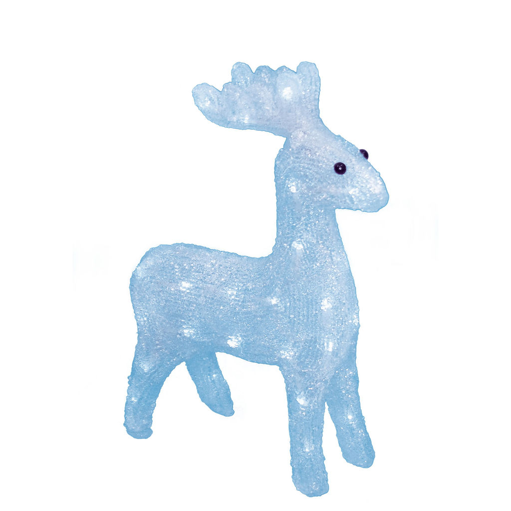 ULD-M3739-040/STA WHITE IP20 DEER Фигура светодиодная Олень, 36*32см, 40 светодиодов. Белый свет. Провод прозрачный. TM Uniel