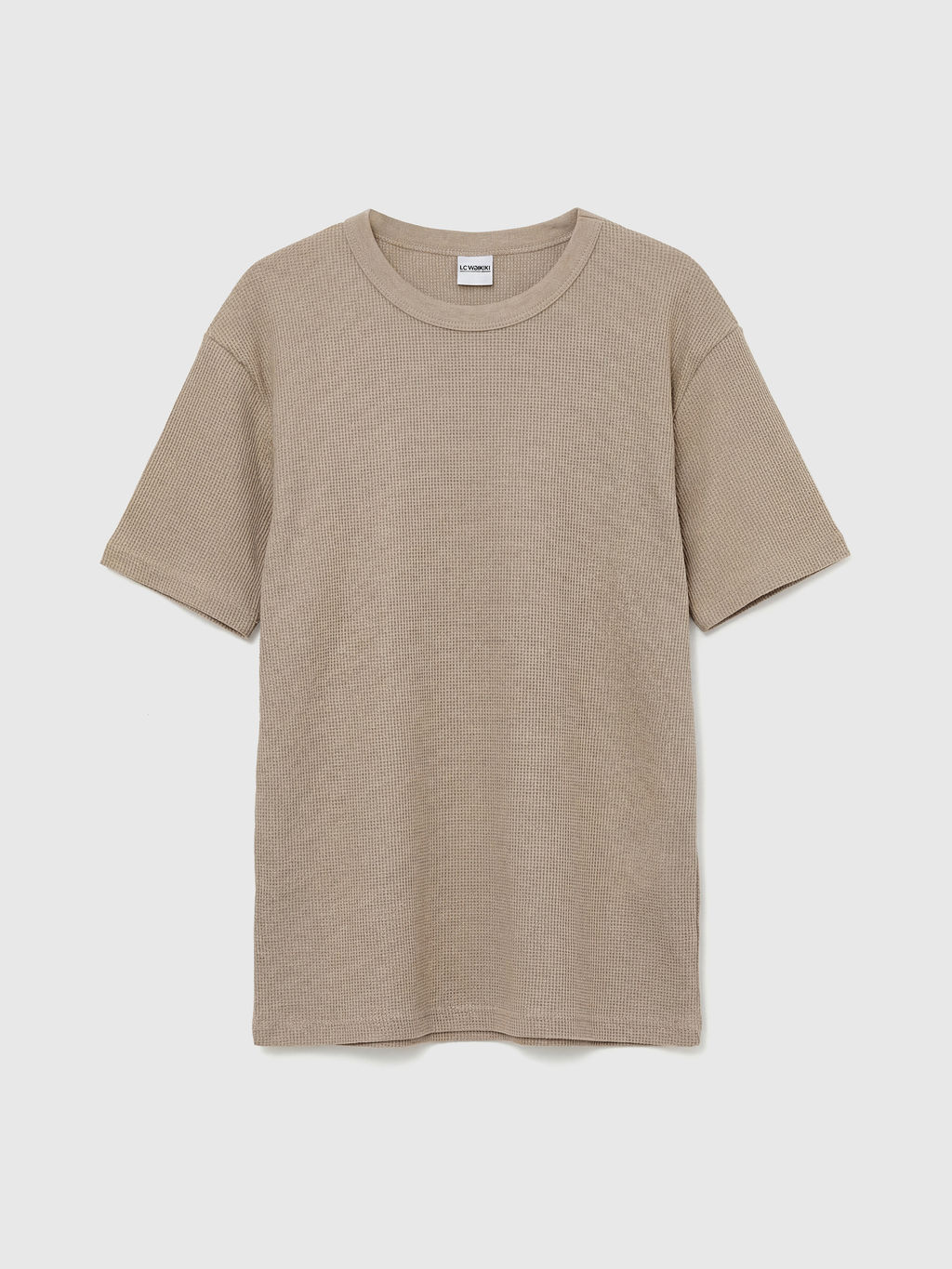 Bisiklet Yaka K?sa Kollu Erkek ?ocuk Waffle Tak?m