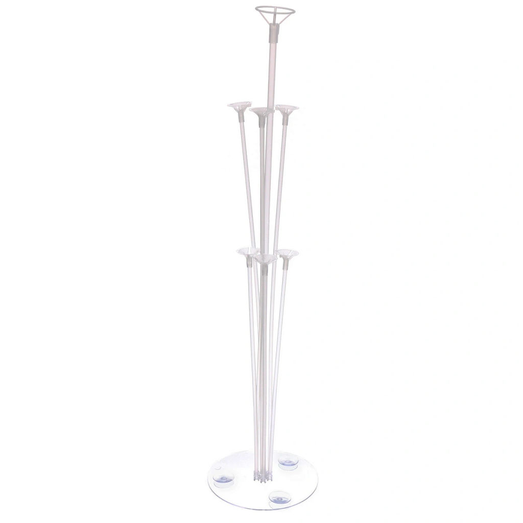 Подставка для шаров "Цветок 1" (основа, 7 палочек с держателями) 67*35*55 см, прозрачный