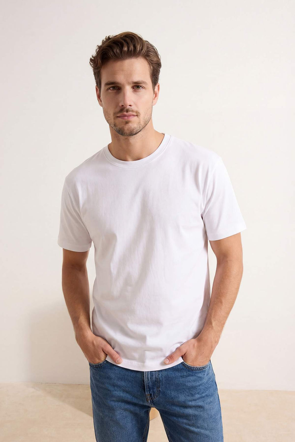 Antrasit Oversize/Genis Kesim Pike Basic T-Shirt TMNSS26TS00022 - Trendyolmilla фото 5