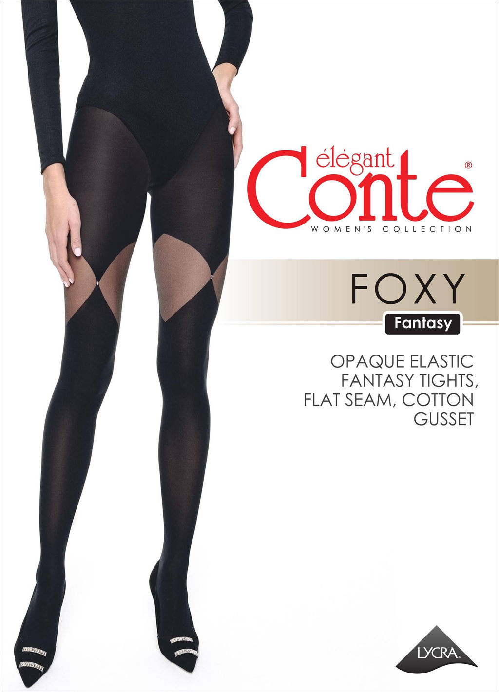 Колготки фантазийные CONTE FANTASY FOXY nero
