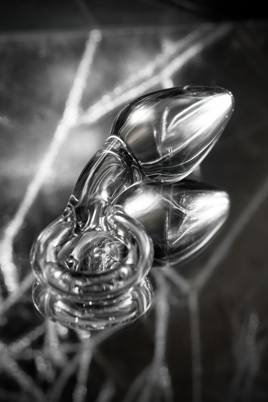 Анальная втулка Sexus Glass, стекло, прозрачная, 14,5 см, 4 см