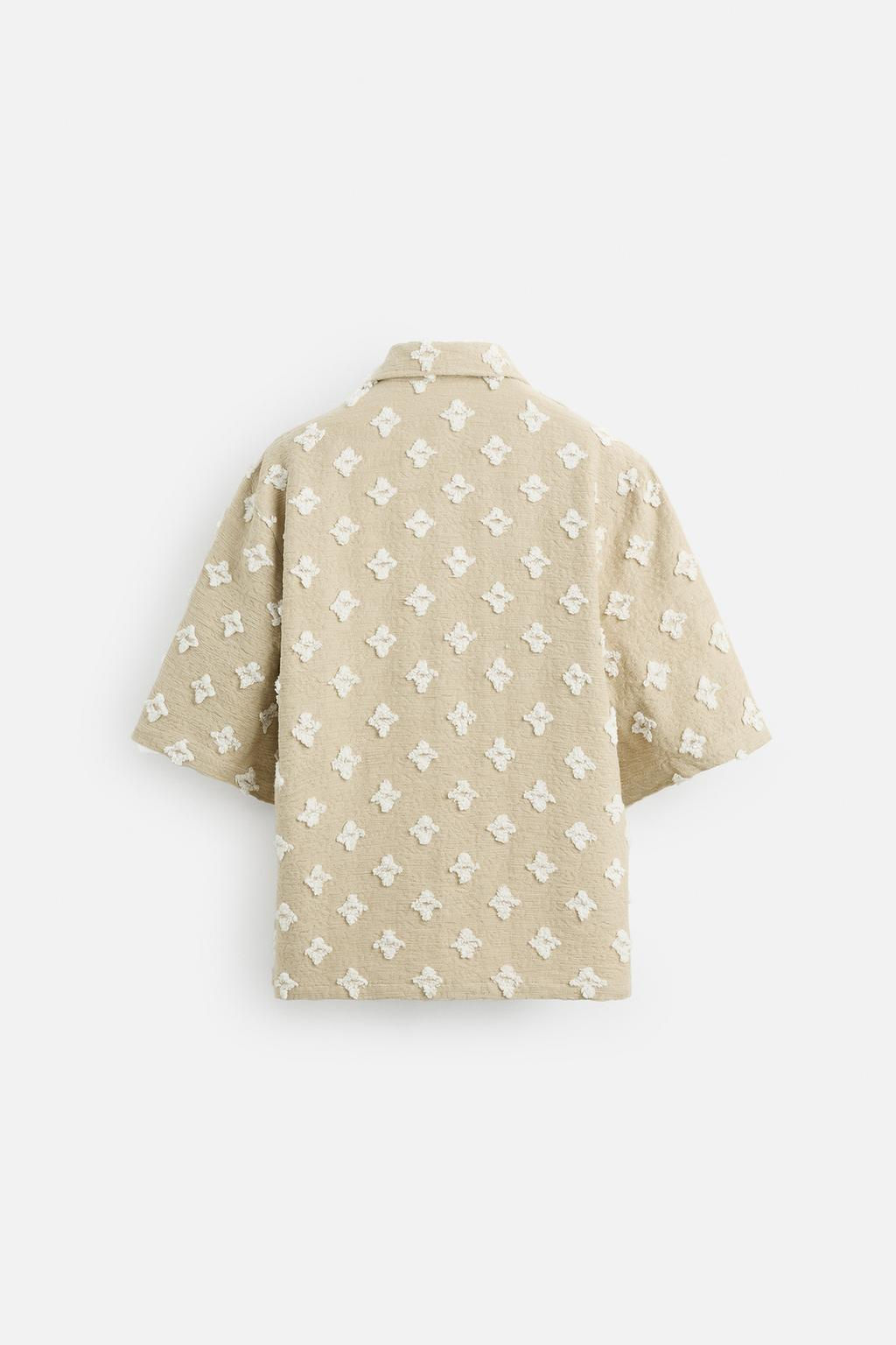 TEXTURED JACQUARD SHIRT - Zara фото 9
