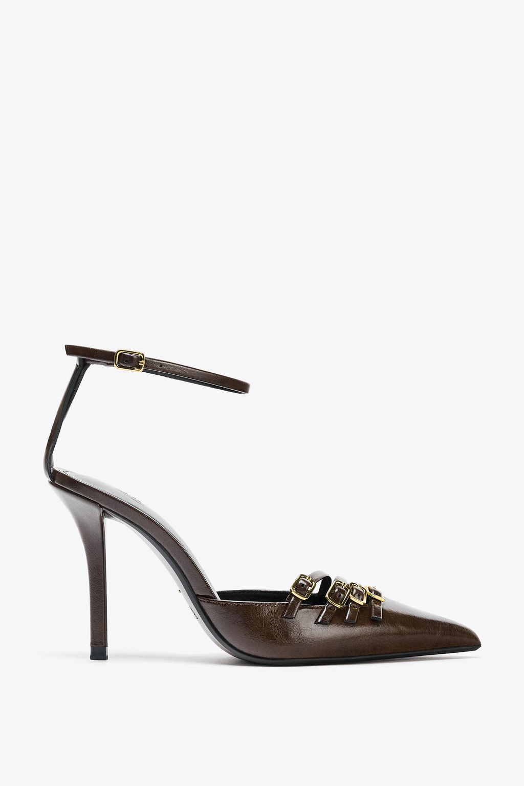 BUCKLED HIGH-HEEL SHOES - Zara фото 2