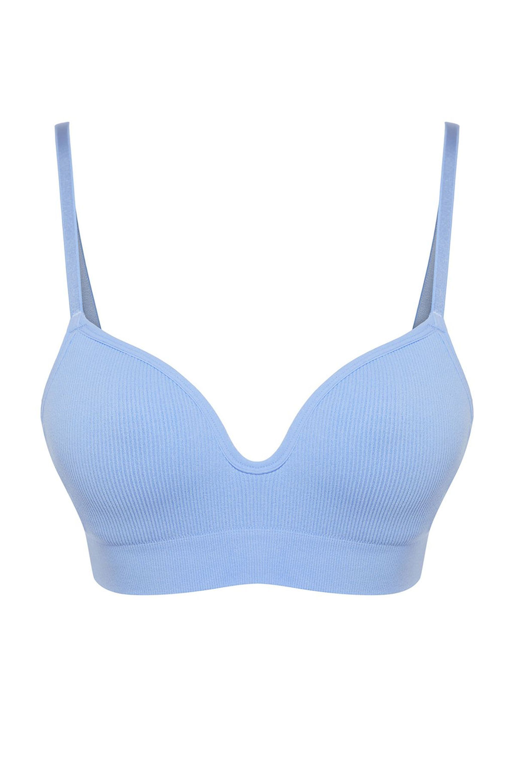 TRENDYOLMILLA Siyah Seamless/Dikissiz Ip Ask?l? Dolgusuz Balensiz Kapl? Bralette Orme Sutyen THMAW22SU0043  фото 6