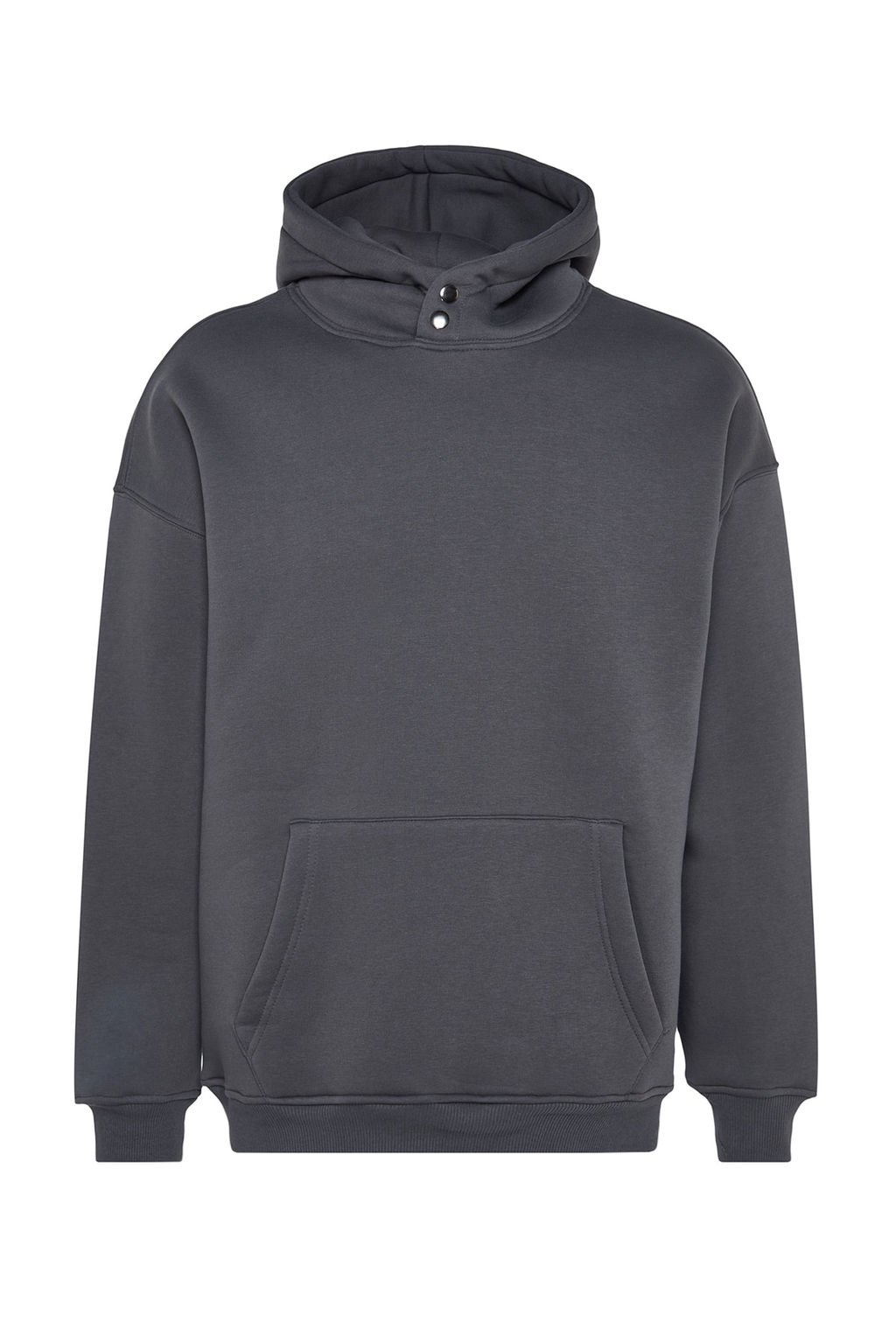 Antrasit Kapusonlu Yakas? C?tc?tl? Basic Oversize/Genis Kesim Ici Polar Sweatshirt TMNAW24SW00043 - Trendyolmilla фото 6