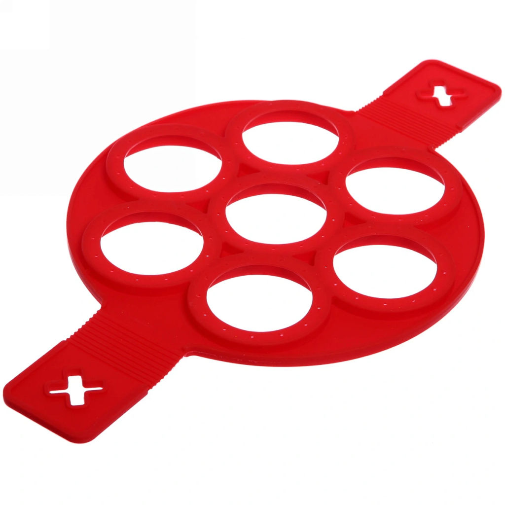 Цена за 2 шт. Форма силиконовая для панкейков 7шт круги