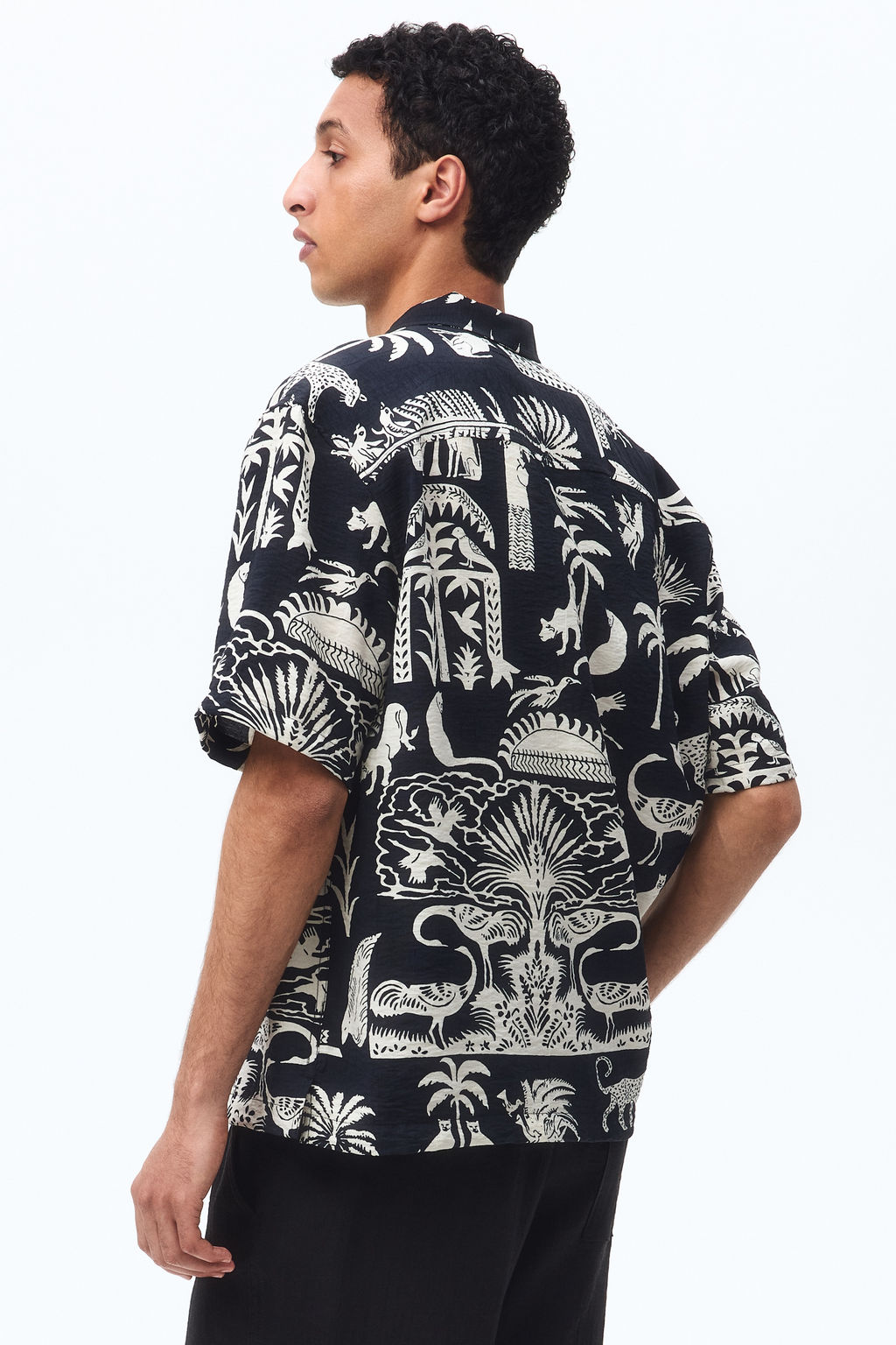 Camisa resort estampada Relaxed Fit - H&m фото 6