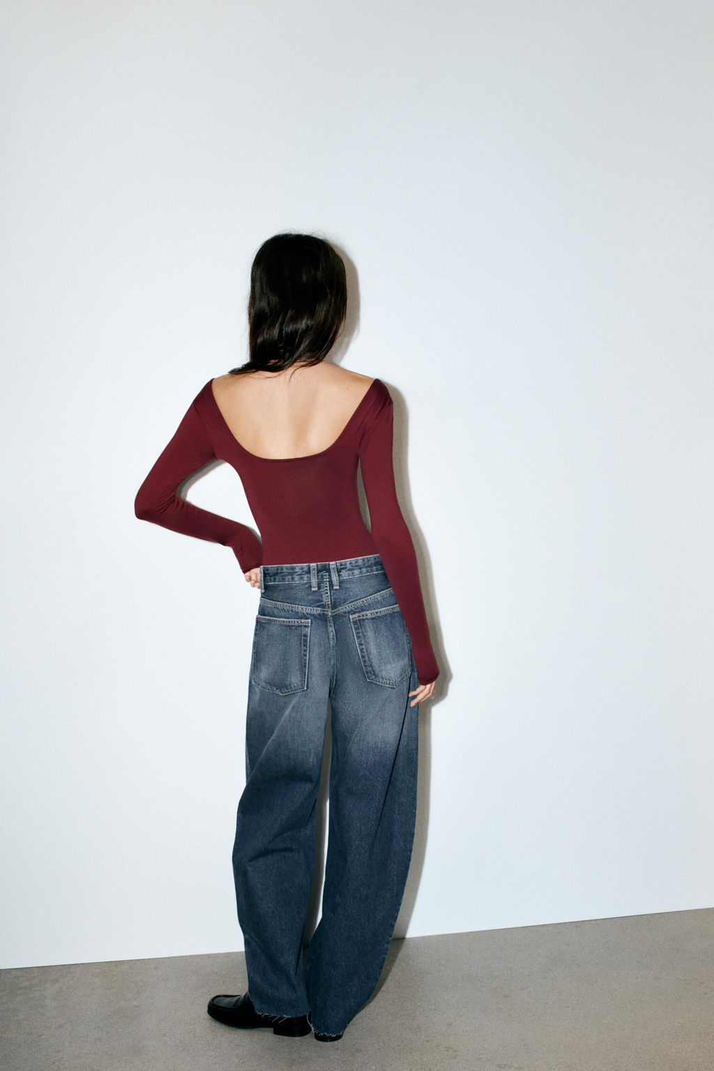 BODY POLIAMIDA ESCOTE CUADRADO / Vino