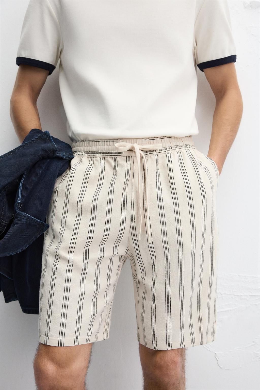 LINEN - VISCOSE BERMUDA SHORTS - Zara фото 26