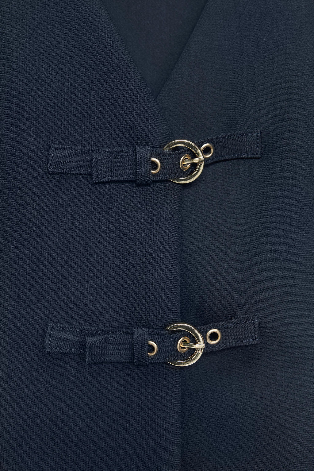 CREPE TOP WITH BUCKLES - Zara фото 8
