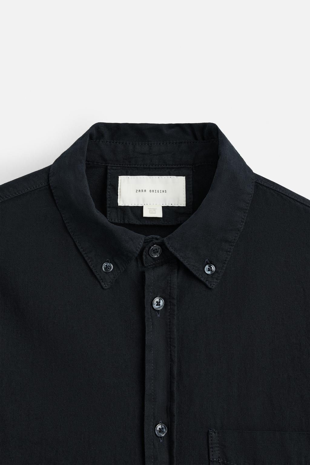 TEXTURED CHAMBRAY SHIRT - Zara фото 15