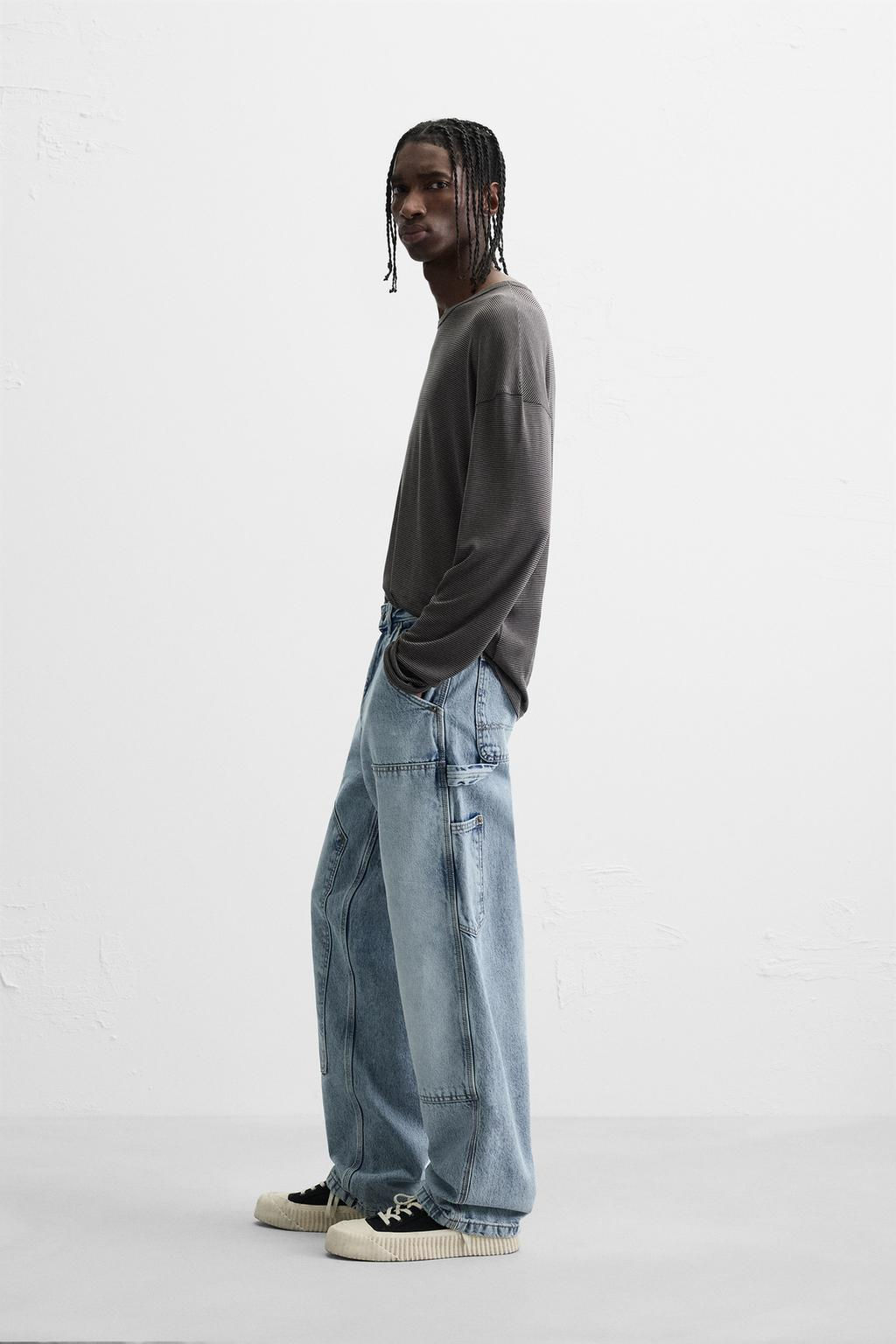 CARPENTER STRAIGHT-LEG JEANS - Zara фото 4