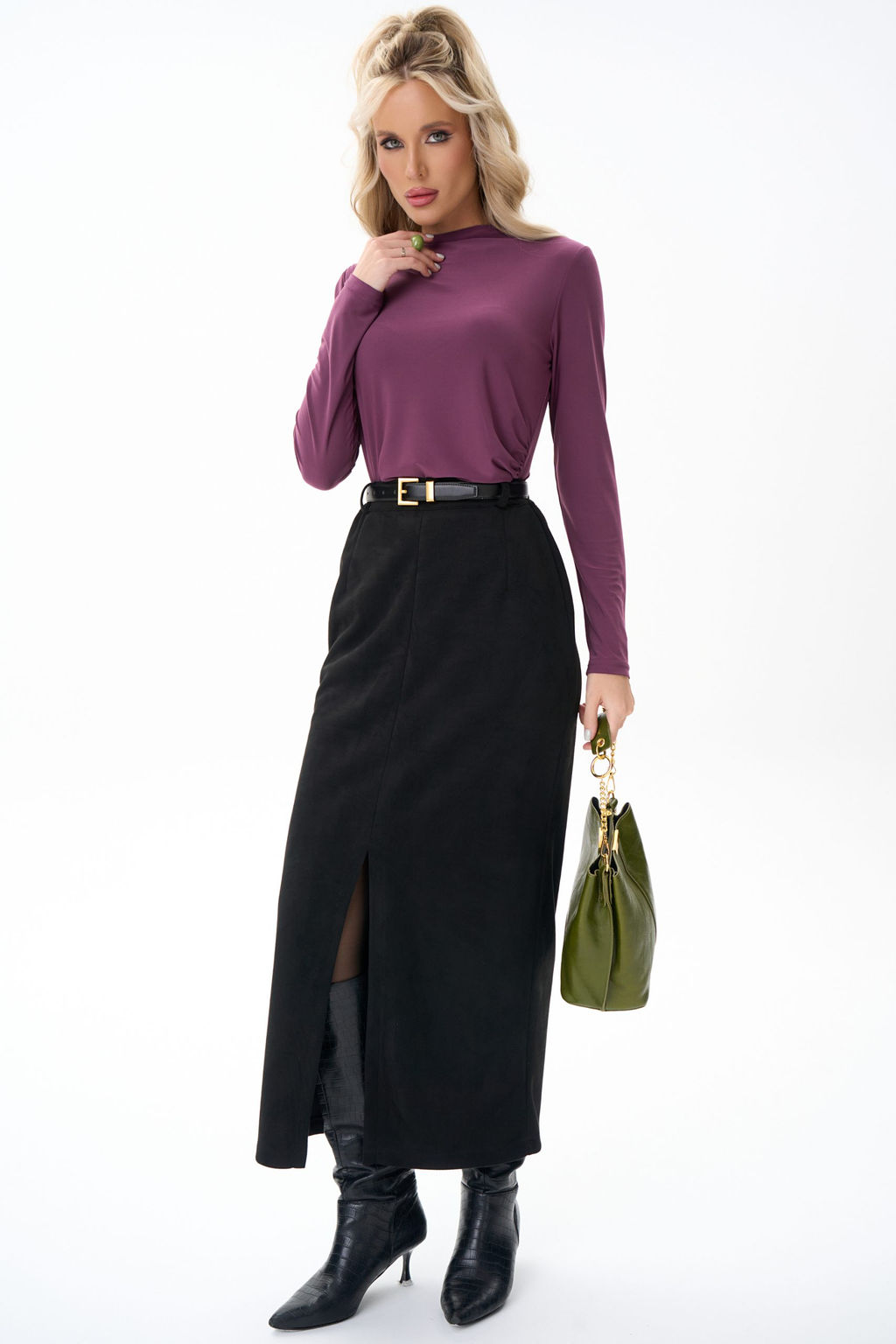 Лонгслив Нора (ежевика) - Эльза фото 7