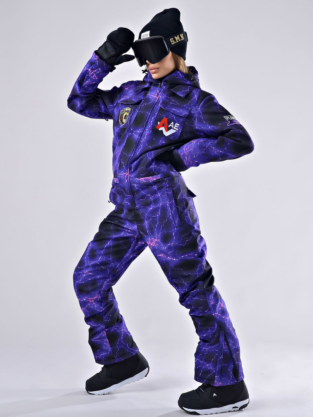Женский зимний сноубордический комбинезон Alpha Endless 222/220518-2_013 Фиолетовый  фото 6