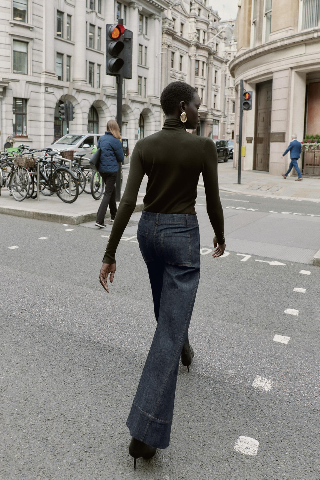 WIDE LEG TROUSERS WITH SEAMS - Zara фото 5