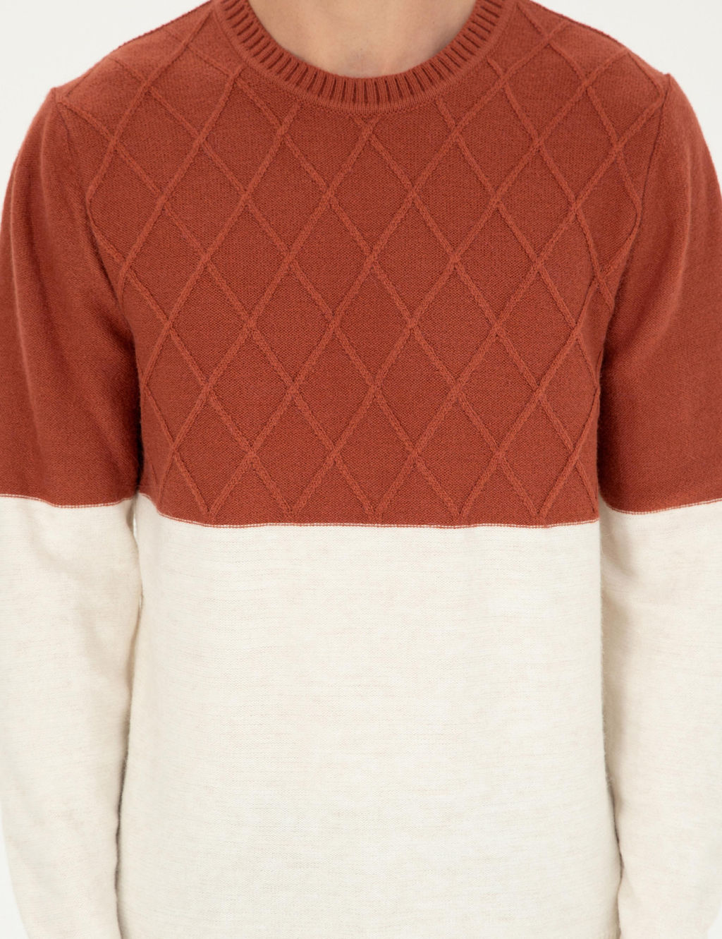 Свитер узкого кроя с плиткой - Cacharel фото 7