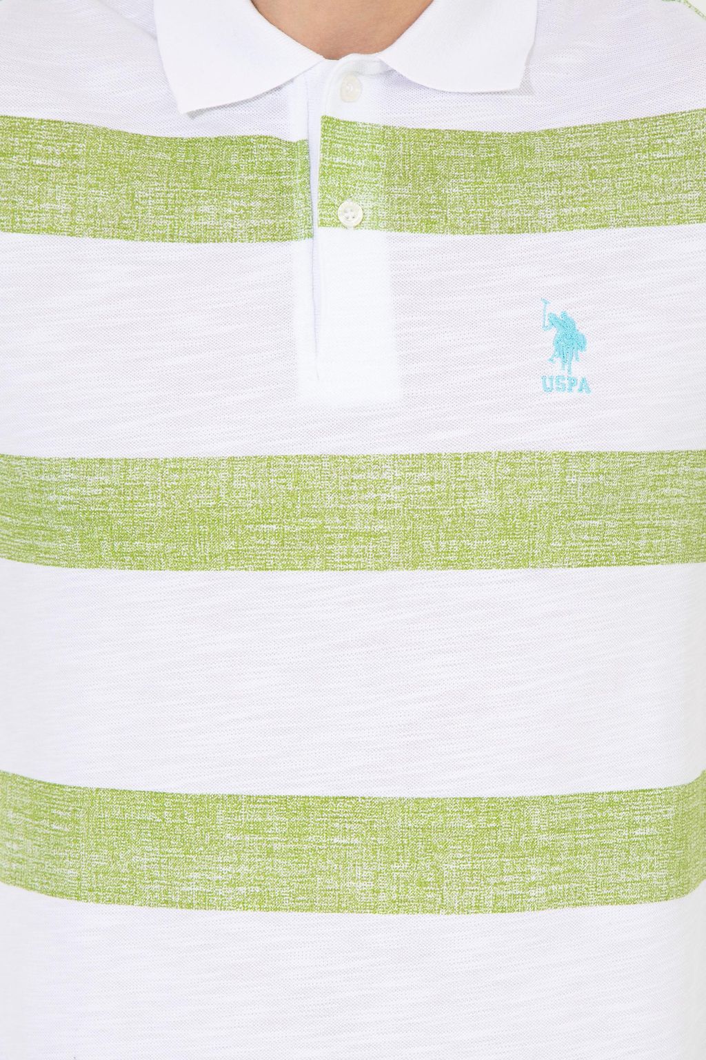 U. S. Polo Assn Мужская футболка Apple Green с воротником-поло - U.s. polo assn фото 6