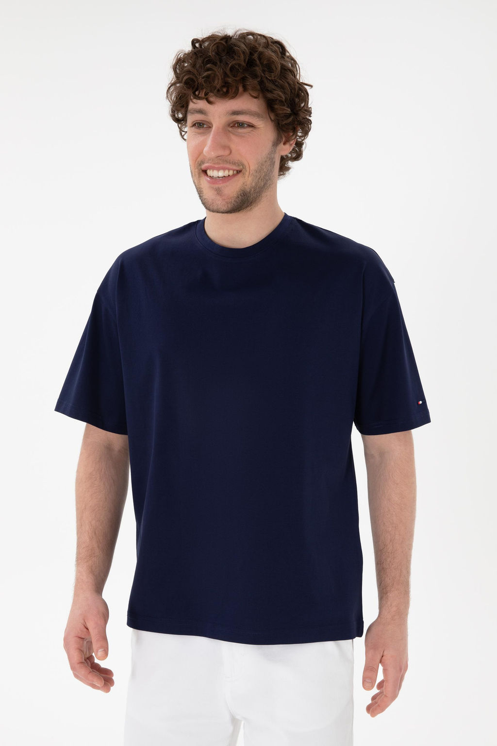Erkek Comfort Fit Bisiklet Yaka Lacivert Merserize Basic Ti__rt Sepette S_rpriz _ndirim - U.s. polo assn фото 2