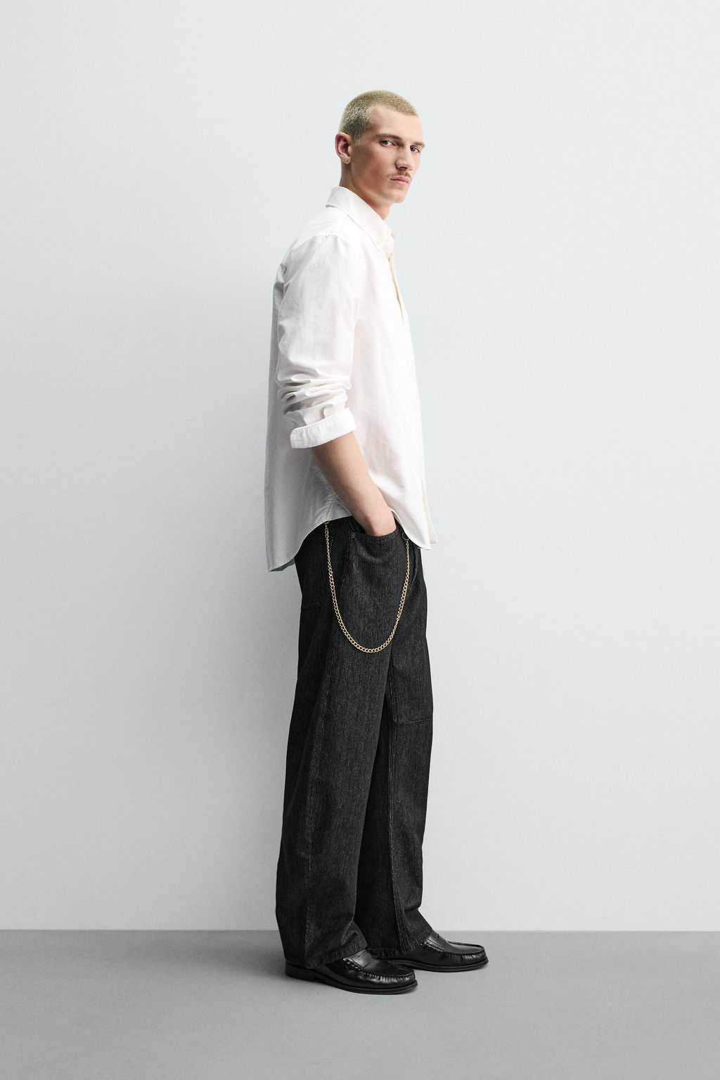 JEANS BARREL FIT / Negro - Zara фото 4