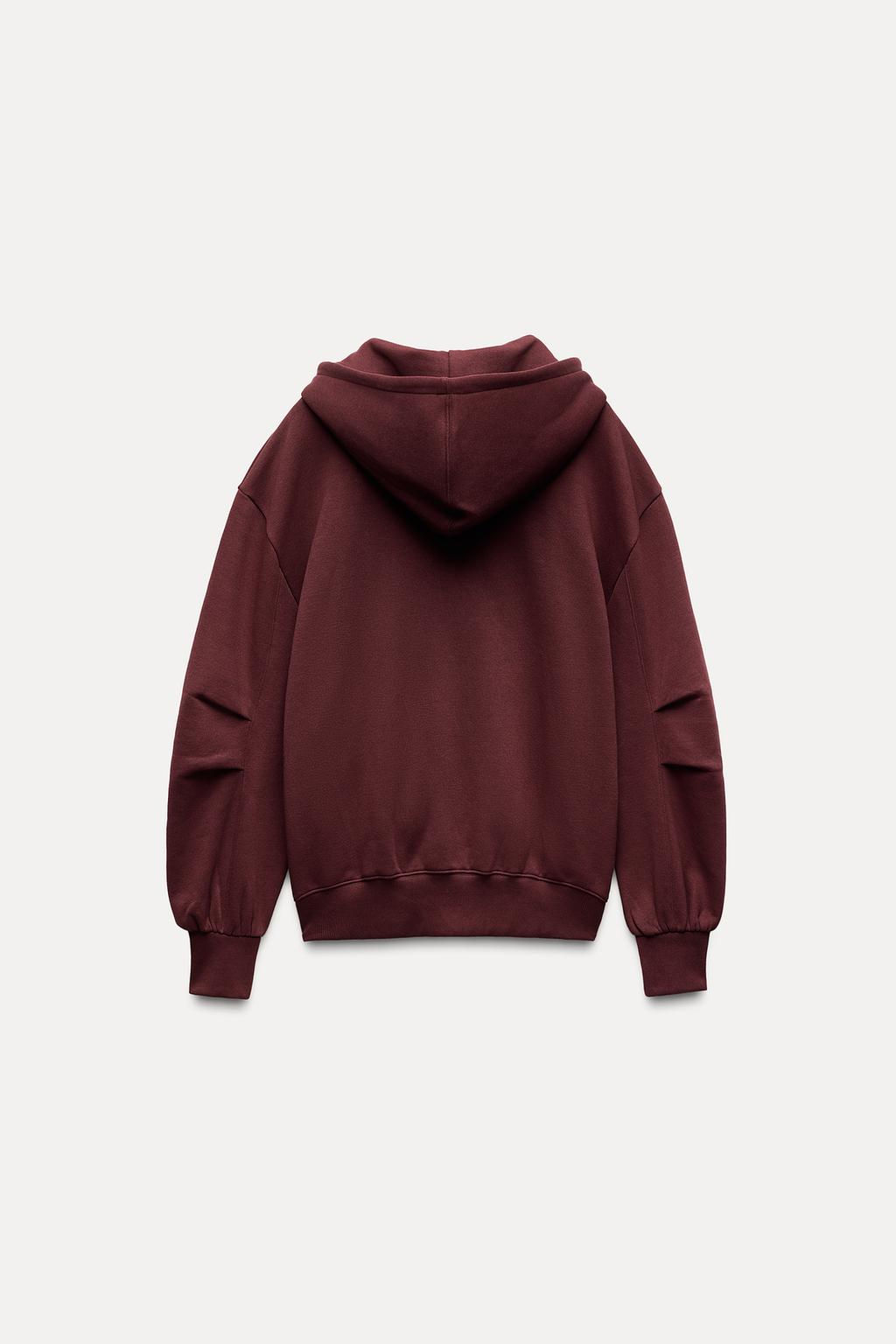 OVERSIZE ZIP-UP HOODIE - Zara фото 26