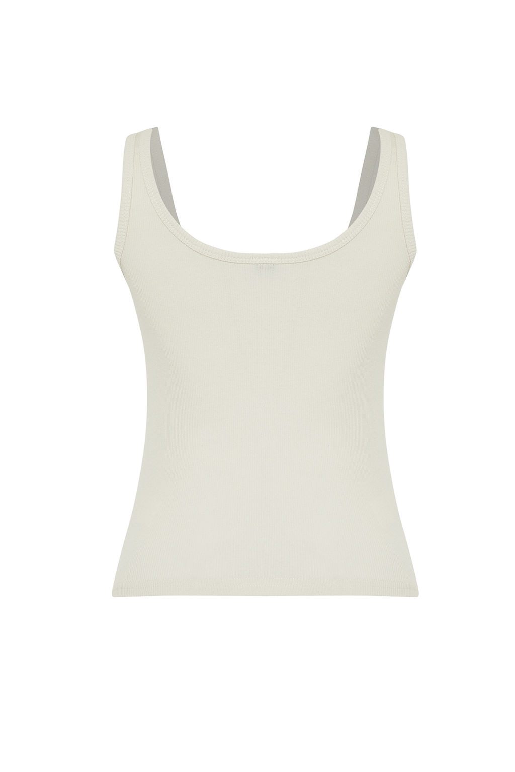 Tas Fitted/Vucuda Oturan Havuz Yaka Fitilli Esnek Orme Atlet TWOSS22AL0042