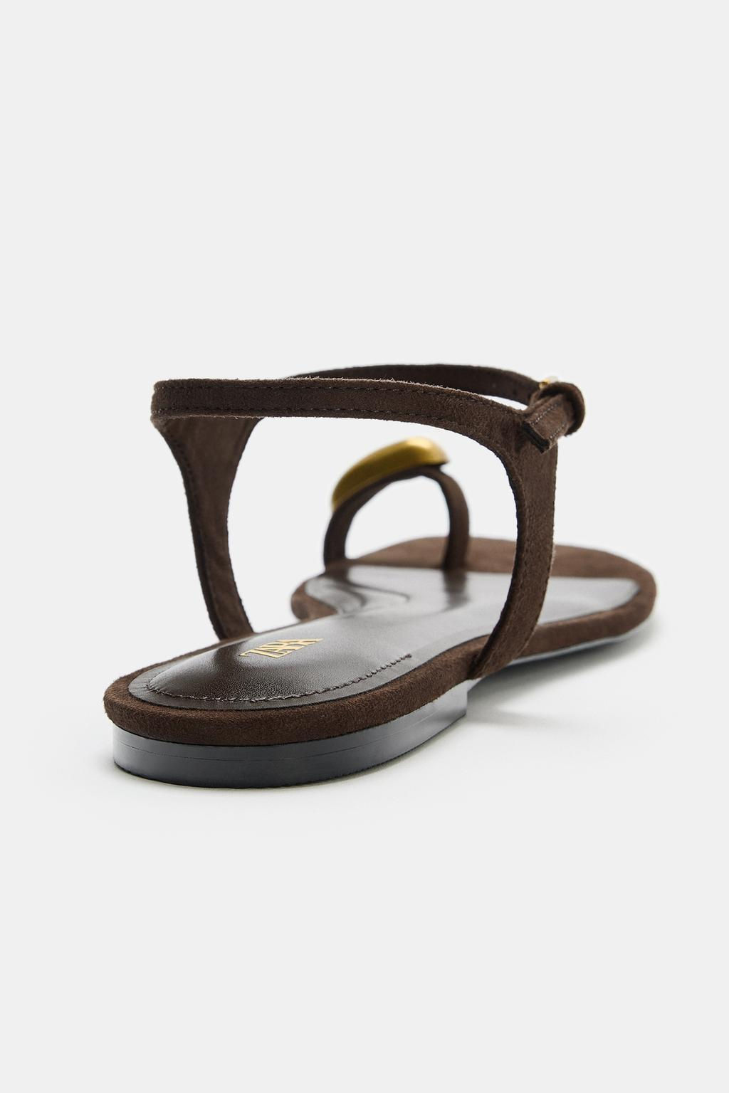 SANDALS WITH METAL DETAIL - Zara фото 4