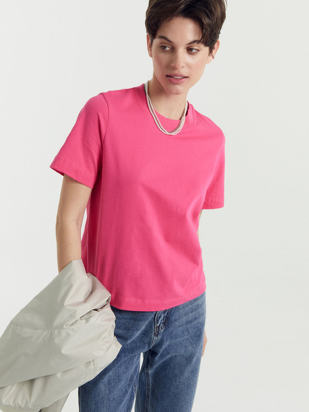 Футболка Mark Formelle маджента из хлопка