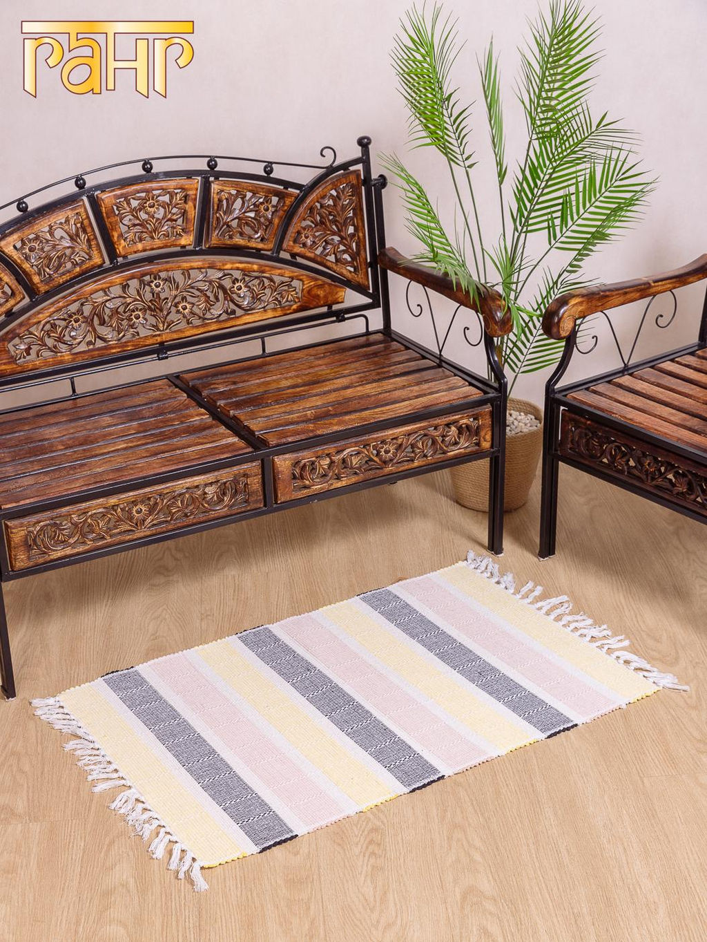 Коврик самотканный х/б 60*90см №705/2 - Ганг фото 2