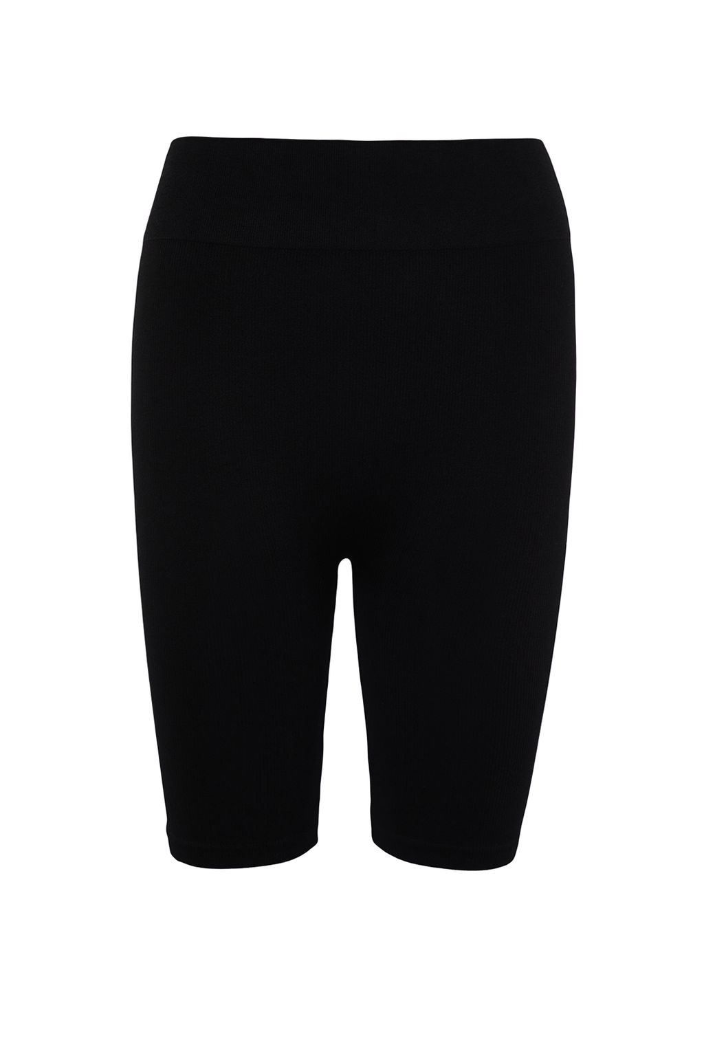 TRENDYOLMILLA Siyah Seamless/Dikissiz Fitilli Biker/Bisikletci/K?sa Orme Spor Tayt TWOSS21TA0013  фото 3